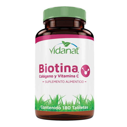 Biotina + Colágeno y Vitamina C 180 Tab